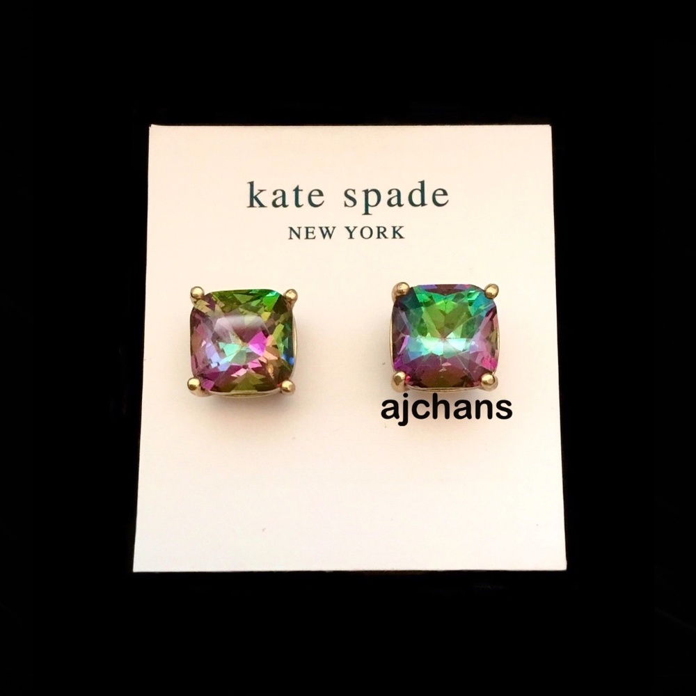 Kate Spade Square Semiprecious Stone Stud Earrings